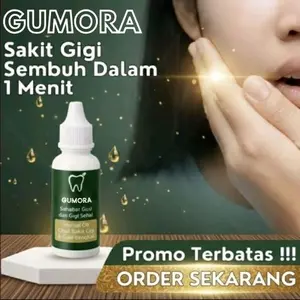 PROMO (GUMORA) Obat Sakit Gigi Herbal Tetes Gusi Bengkak Gigi Berlubang Membantu Meredakan Sakit Gigi - 100% Herbal Alami Aman Cod