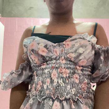 Product Review of Jennie Fairy Dreamy Padded with Innershort Mini Chiffon Dress from k**🌻 1