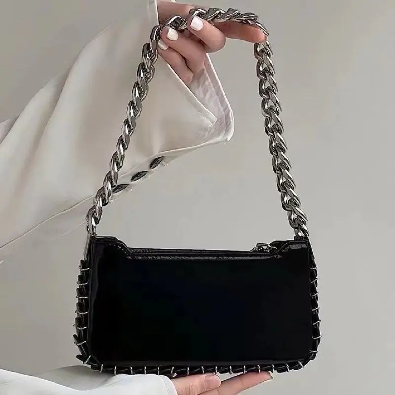 ￼Tas Selempang Kulit Wanita Dompet Hp Cewek Rantai Mini Handbag GT 009 5