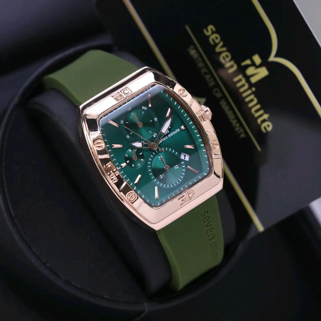 SEVEN MINUTE M736 Jam tangan wanita originat oval rubber karet tahan air