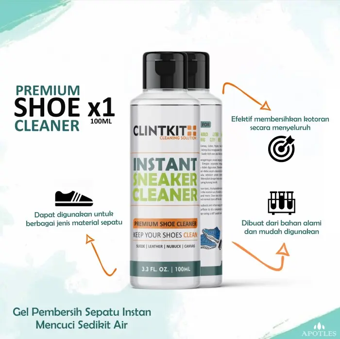S☎X7 Premium Shoe Cleaner Sabun Cuci Pembersih Sepatu Instant Shoes Cleaner Q♪8Q