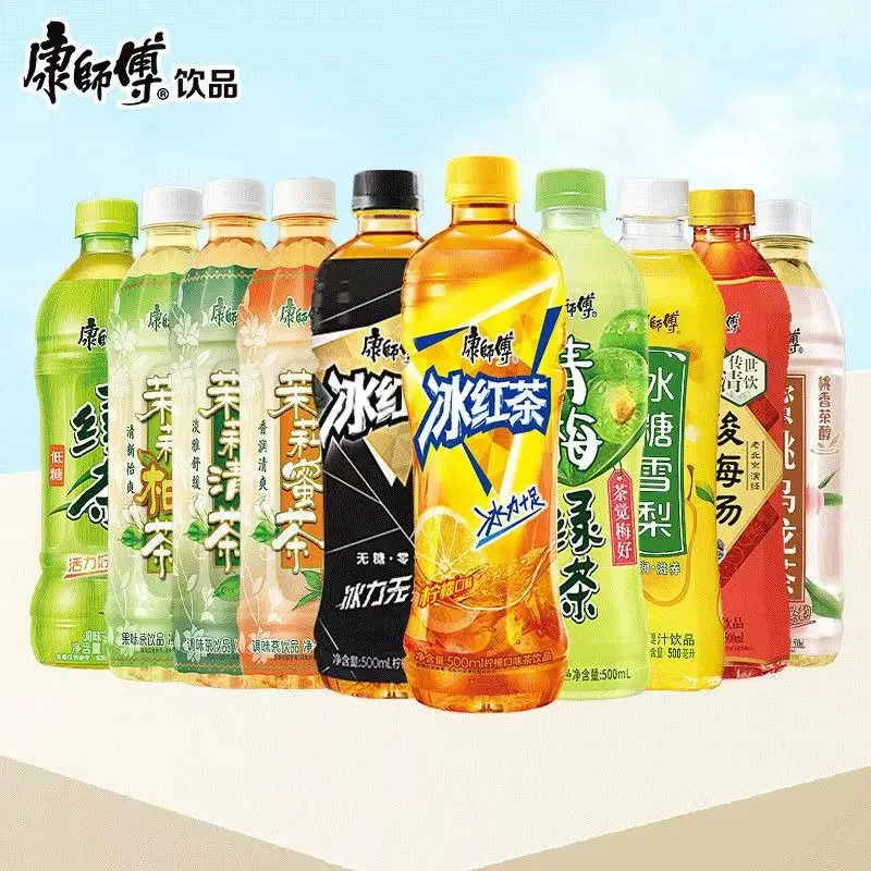 Master Kong | Juice Drinks | Black Tea, Green Tea, Oolong Tea | Tea Drinks | 500ml*15 bottles