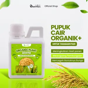 NutriMax Organic Plant Booster Padi 500 ML - Pupuk Organik Cair Padi  - Mempercepat Pertumbuhan & Pelebat Daun Padi