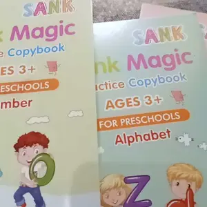 SANK Magic Copy Book 1 SET ISI 4 BUKU + PULpen Buku Belajar anak mainan edukatif anak pen alat Stationery
