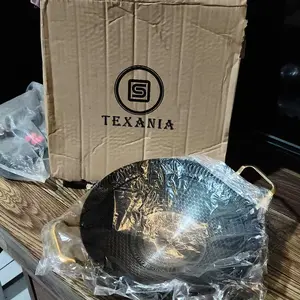 [PROMO BULAN INI] {PO 25 HARI DIKIRIM} Wajan Stainless Steel Honey Comb Anti Lengket Anti Karat Tahan Lama 24cm 26cm 28cm 30cm 34cm 38cm Motif Random