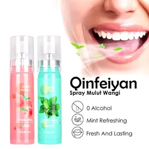 Spray Mulut dan Nafas Wangi Qinfeiyan Parfum Mulut Praktis Tahan Lama Kumur Pewangi Bau