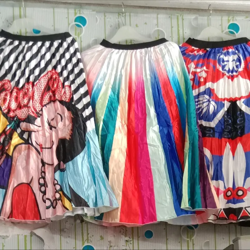 Rok plisket 7/8 motif Korean style premium 0