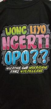 Product Review of Kaos kata kata Wong Liyo Ngerti Opo Baju Katun New Free Sticker from ** ** s**i ** ** 0
