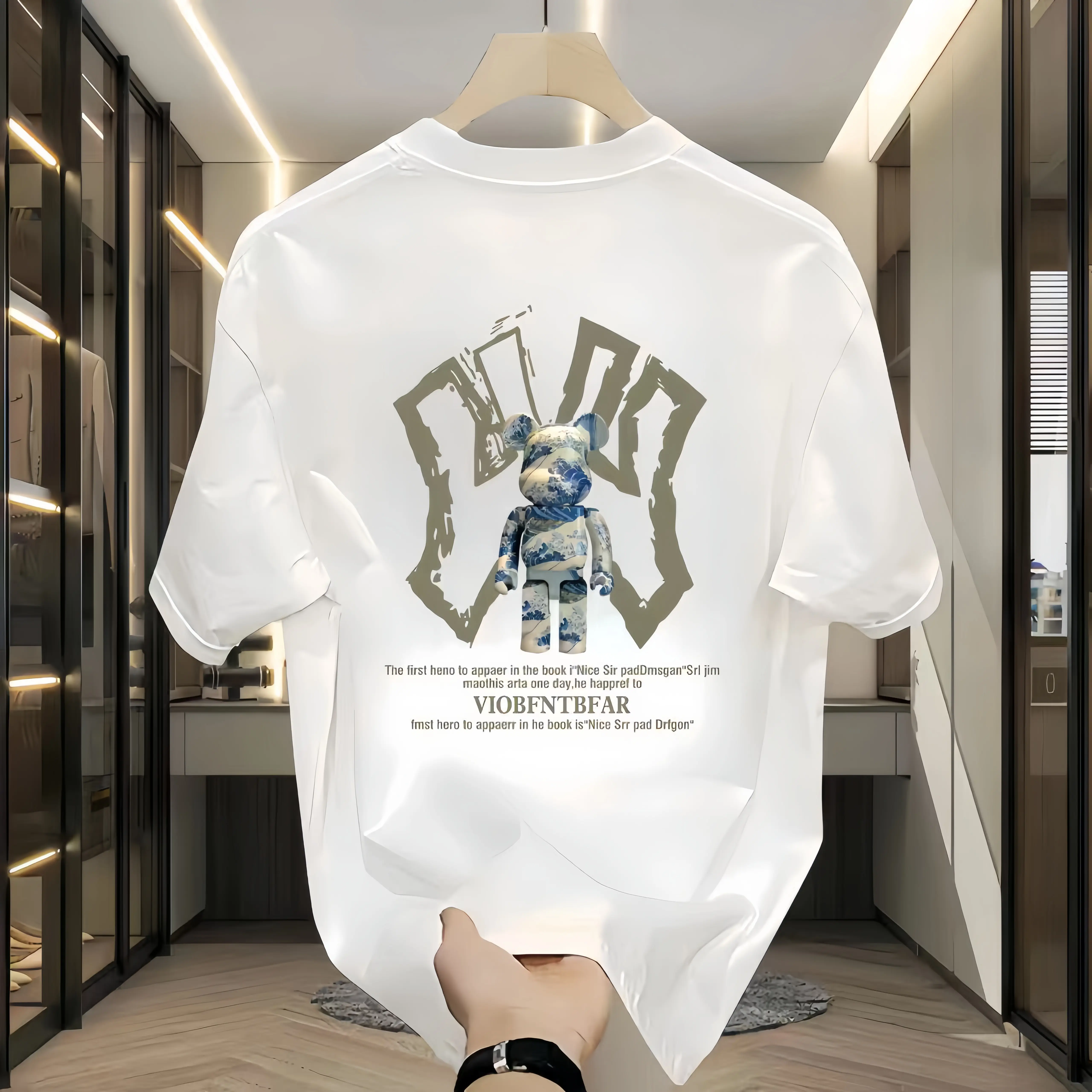 Áo Thun Cotton ngắn tay, 240g, Dáng Rộng Vừa Vặn, Cổ Tròn, Thích Hợp Cho Mùa Hè, Thích Hợp Cho Các Cặp Đôi, Dành Cho Nam Và Nữ, Phong Cách Đường Phố, Áo Thun ngắn Tay Cao Cấp 280g, Làm Bằng Cotton Nguyên Chất, In Chữ