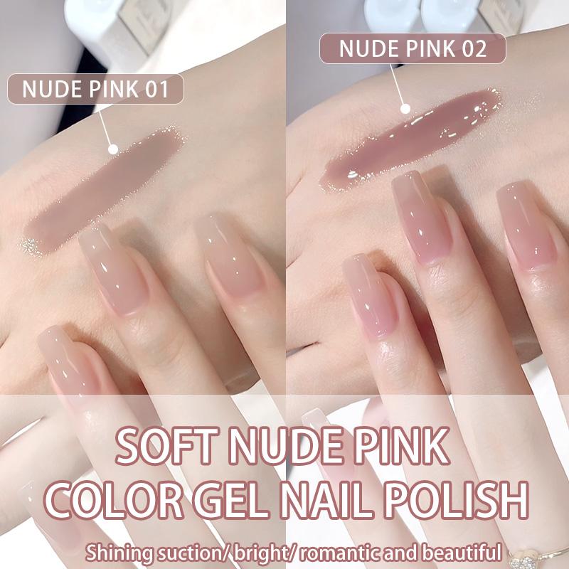 Gel Sơn Móng Tay Đá, 16ml, Màu Hồng Khỏa Thân, Hàng Mới Về 2024, Cần Đèn Làm Móng Để Khô