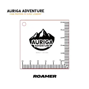 Auriga Adventure Roamer Geografik Protaktor Navigasi 1:25.000 Alat Ukur Peta Kompas Akrilik Kuat
