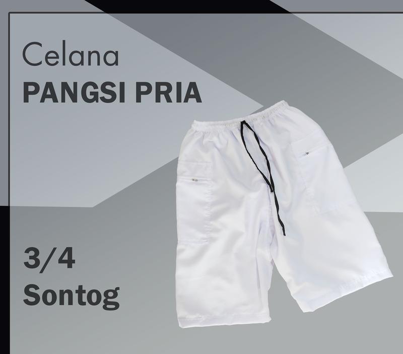 celana pangsi 3/4 pria murah nyaman diapakai 1