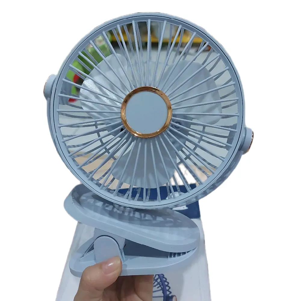 Quạt kẹp mới có đèn - Model nhỏ gọn