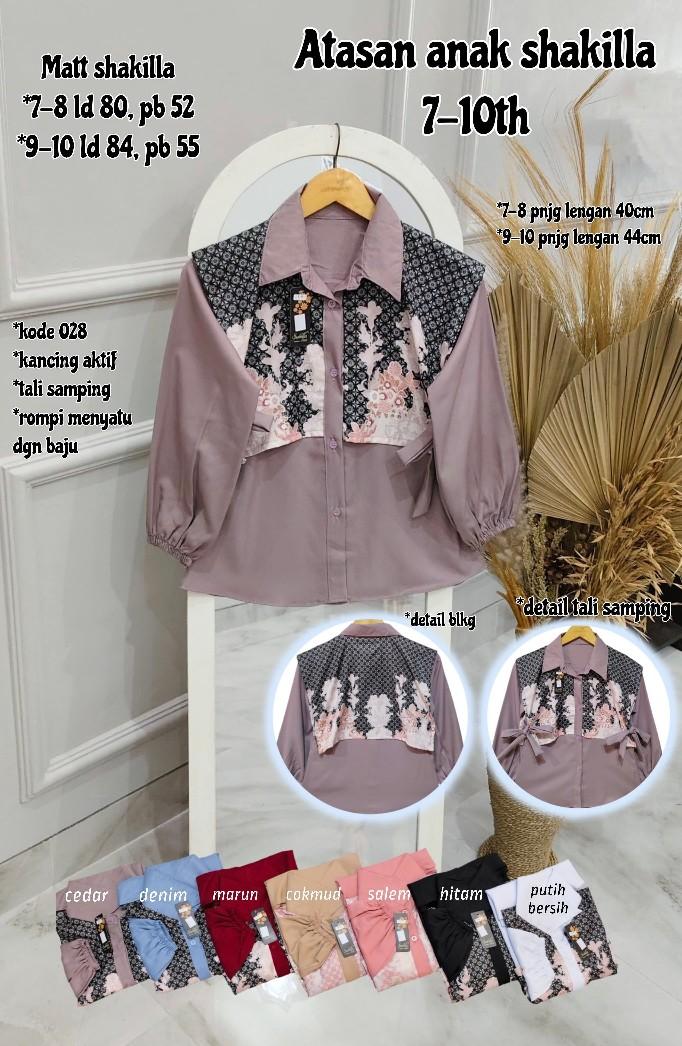 Product Introduction of [028] Atasan Anak Shakila 7-14 tahun/ Atasan Anak Rompi 38