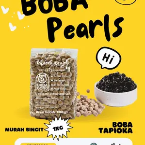 Boba tapioka pearls 1kg /Bubble pearl/ enak dan kenyal Drink Minuman Bubuk Gula