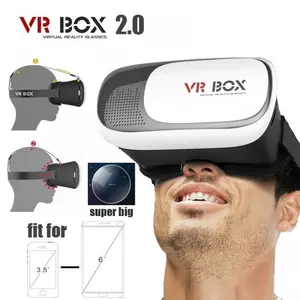 Virtual Reality Glasses 3D Vr Box Generasi 2.0 Untuk Smartphone VR Box 2 Kacamata Virtual Game Nonton