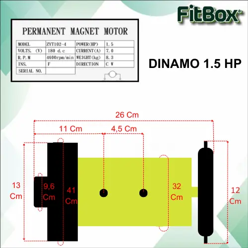 Dinamo Treadmill Motor Dinamo Treadmill DC 1.5hp Sparepart Treadmill 1