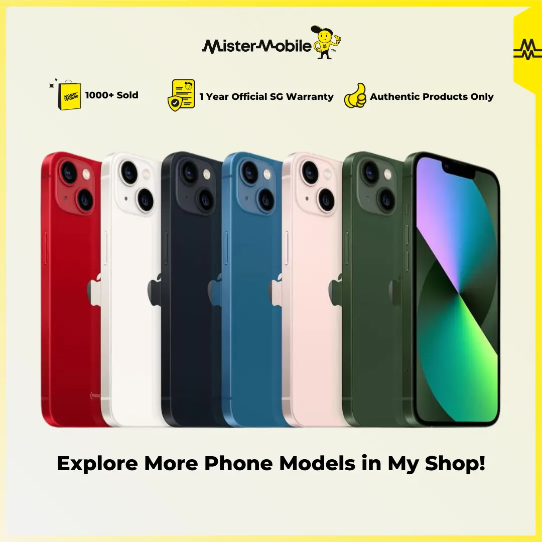 iPhone 13 | 128GB 256GB 512GB | 6.1 inches | 3240 mAh | 1 Year Manufacturer Warranty | Singapore Local Set
