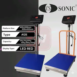 SAYAKI Timbangan Duduk Digital SONIC A12E Kap 100Kg Serbaguna Tahan Lama Akurat Praktis dengan Layar LED Jelas dan Baterai Tahan Lama