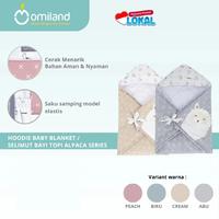 Gambar Omiland Hoodie Baby Blanket / Selimut Bayi Topi Alpaca Series OB11021 OB11022 OB11023 OB11024 - Biru dari Dialogue Group Store Kota Bandung 1 Tokopedia