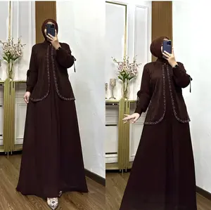 GAMIS MAHOGANY DENARA DRESS BAHAN CERUTY MIX BRUKAT CANTILI GAMIS KONDANGAN REMAJA TERBARU 2025 Dengan Desain Elegan Dan Kualitas Terbaik Mutiara
