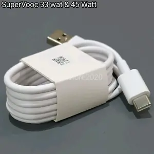 Kabel Data Realmi SuperVooc SuperDrat Original C51 C53 C55 9 9i 10 10s Narzo 50 Pro C61 C63 C65 13 Pro C75 SuperDrat 4.5A
