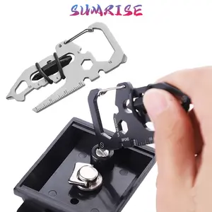 Carabiner Multitools Edc  Keychain Screwdriver Palu Tang Lipat  Carabiner Multitool Kunci L Set Tools 15 In 1