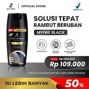 Myiwe hair coloring shampoo 150ml penghitam rambut