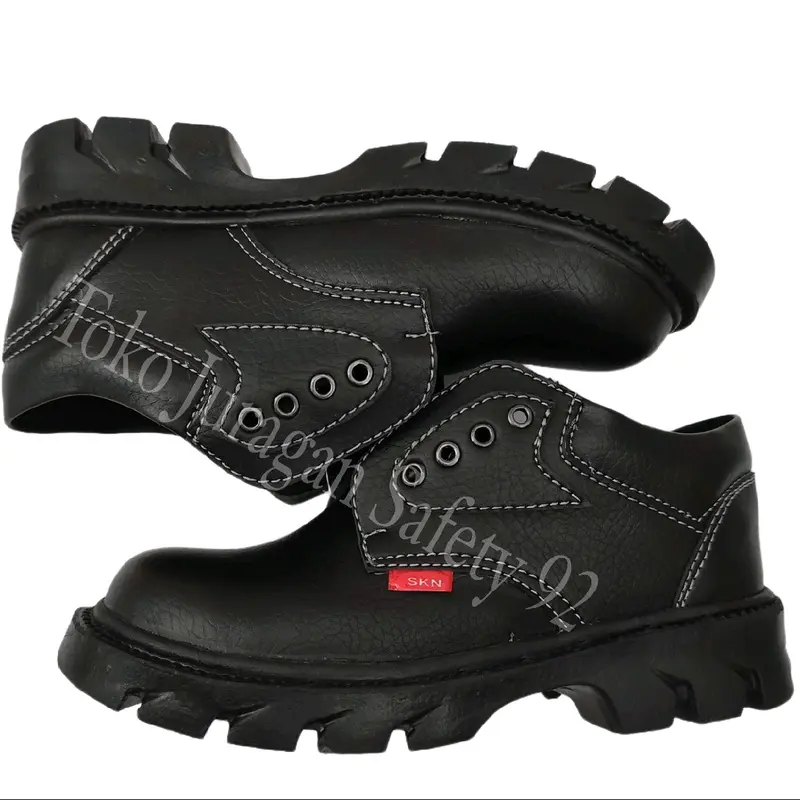 Sepatu Safety Kerja Shoes Safety Pria Wanita King Kerja Pabrik Proyek Bengkel Hotel Kitchen Dapur Berkualitas Tahan Air Mekanik Ujung Besi Terlaris Anti Slip Sudah Di jahit Kelilingi Boots 1
