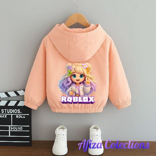 Jaket Anak Perempuan Bergambar Roblox Cantik Terbaru Bahan Premium Berkualitas Fashion