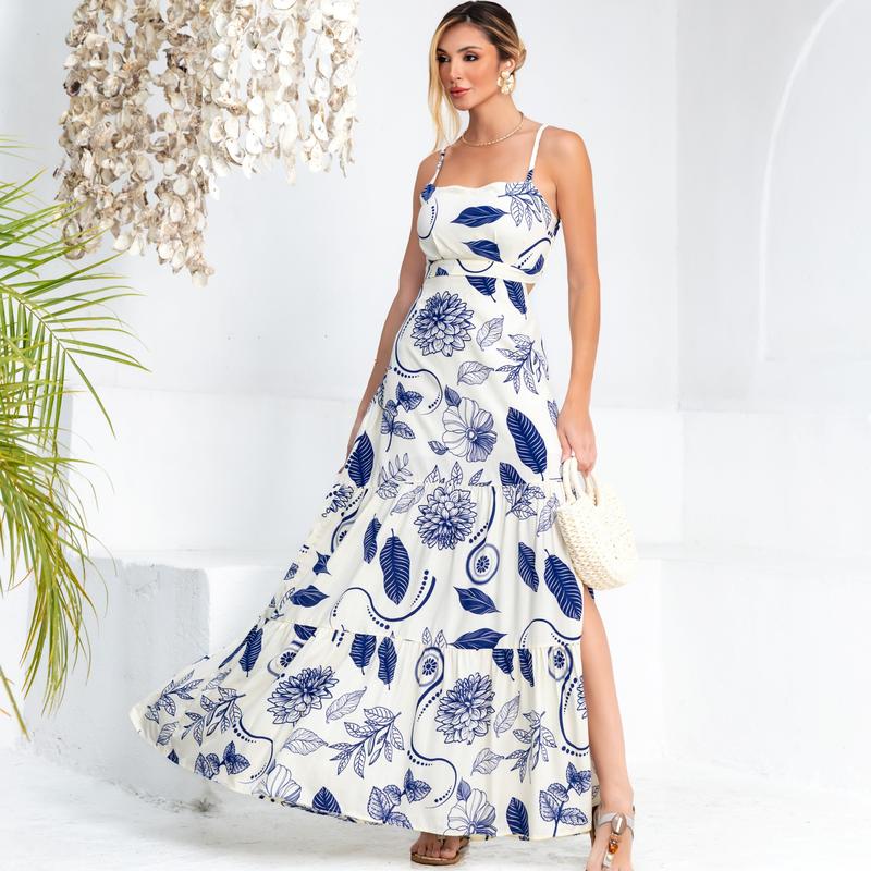 Elegante Vestido Longo Com Fenda, Forro, Bojo, e Alça Regulável Para Ocasiões Especiais