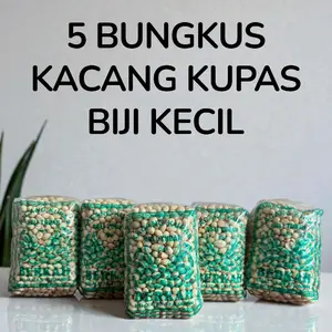 5 BUNGKUS KACANG KUPAS ASLI TUBAN KEMASAN 250 GRAM X 5 = 1250 GRAM (BIJI KECIL)