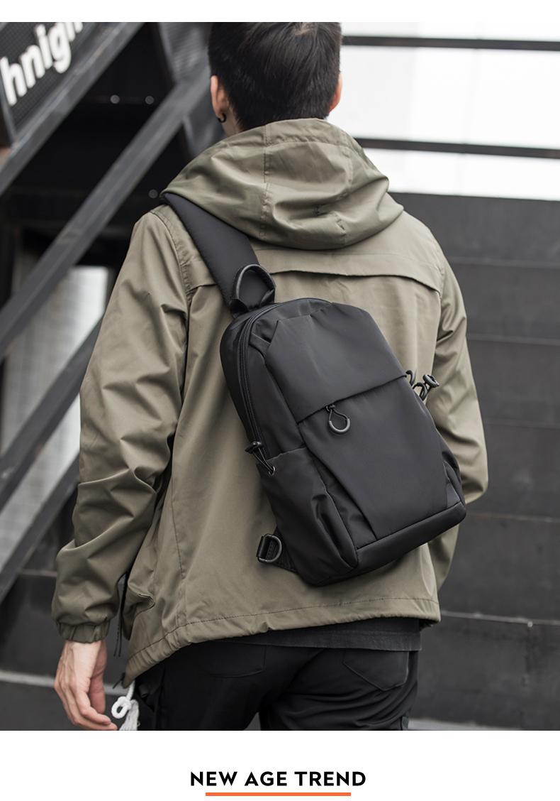 Product Introduction of Premium Men Crossbody Bags Multifunction Waterproof Chest Pack Lightweight Short Trip Male All-match Shoulder Bag outh Outdoor Minimalist Bag 16