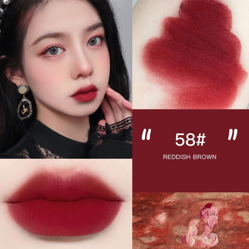 NOVO Velvet Matte Jelly Lip Mud Lip Cream Lip Glaze Waterproof Moisturizing Smooth Lip Gloss Lip Tint Lips Makeup 9