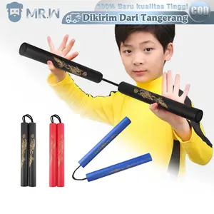 Dauble Nunchaku Busa Untuk Latihan Dengan Tali Paracord Nunchaku Foam