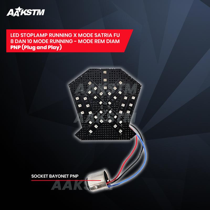 Lampu Rem LED Satria F 150 X Mode LED 8 10 Mode Running Lampu Belakang Variasi Modifikasi Motor 2