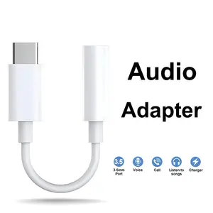 USB Type C To 3.5mm Jack OTG Adapter Earphone Headphone Audio Aux Cable For phone PC Hardware Cables & Adapters