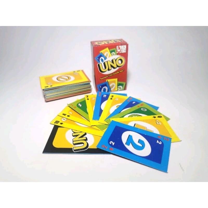 Kartu Uno mini 7x5 cm isi 50pcs / Uno kecil / Kartu uno flip Game Card 5