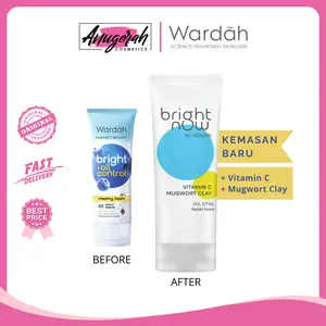 Wardah Perfect Bright Now Vitamin C Mugwort Clay Oil Ctrl Facial Foam 100ml