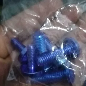 Baut Titanium M6X15 Bighead Drat 10 Panjang 1,5cm / baut titanium drat 10 m6x15