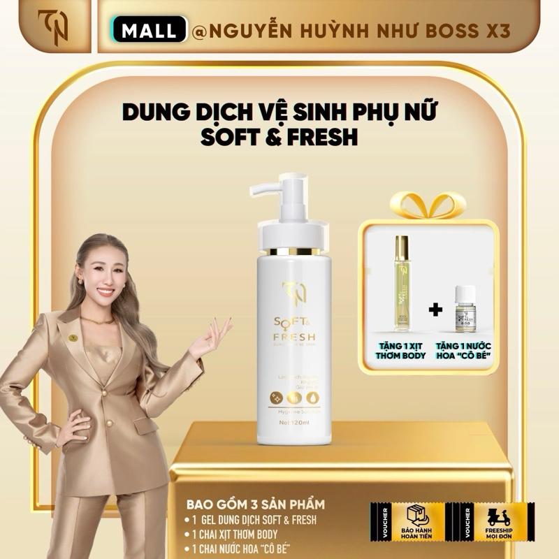COMBO DUNG DỊCH VỆ SINH Soft & Fresh - Tặng 1 Chai Nước Hoa Cô Bé và 1 Chai Nước Hoa Toàn Thân 10ml ( có Che Tên ) Nữ
