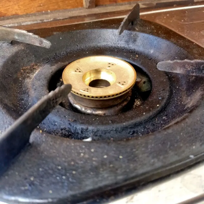Burner / kuningan kompor gas rinnai kecil / kiri 2