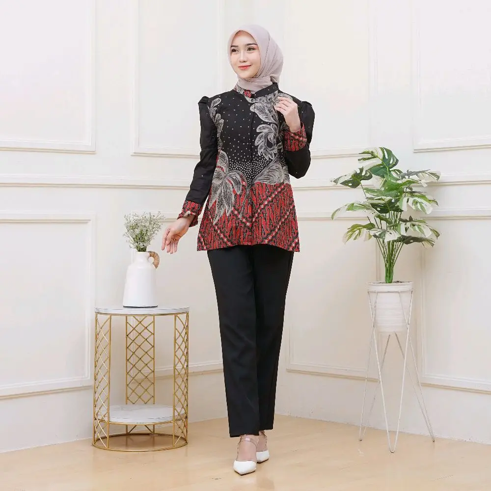 bluse Pf Anggrek Hitam