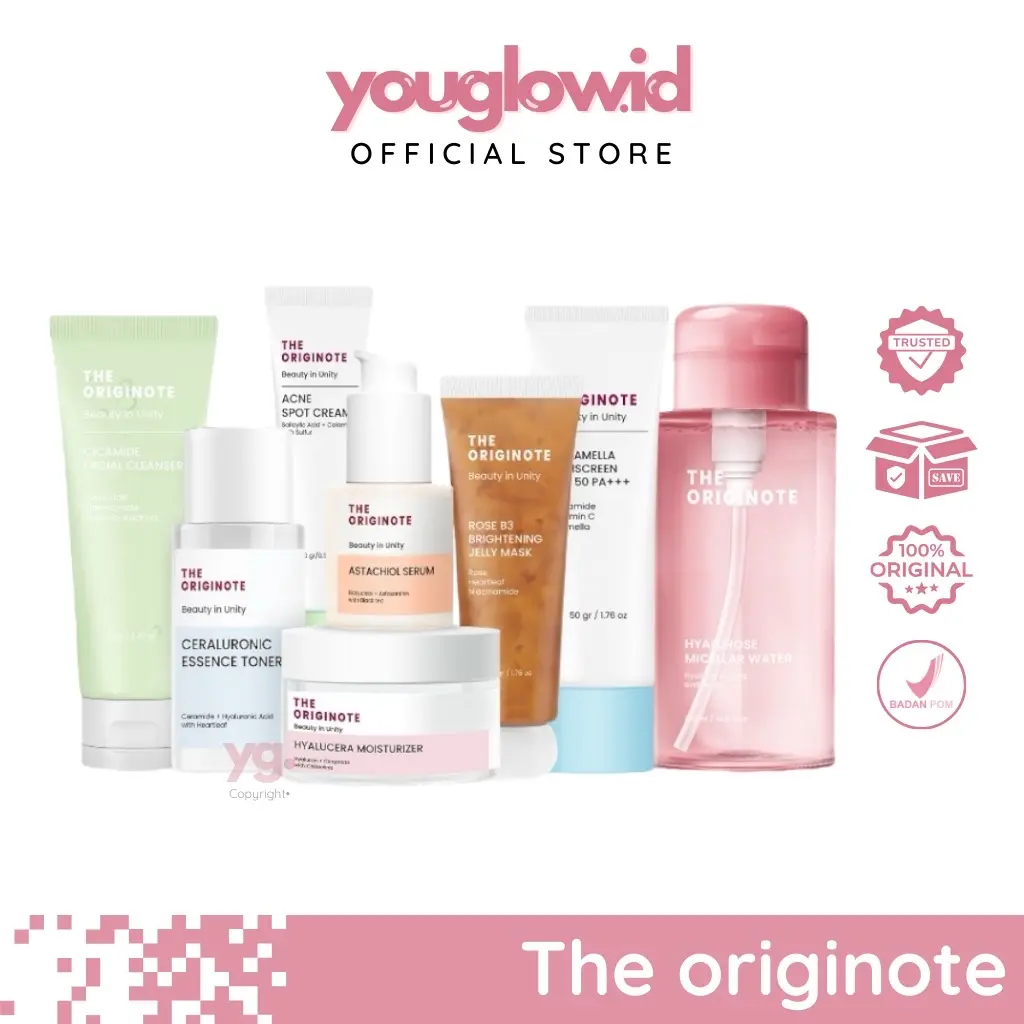 THE ORIGINOTE - Moisturizer Gel Serum Toner Cleanser Brightening Whitening Hydrating Skin Barrier Anti Acne Kulit Wajah Kusam Semua Jenis Kulit