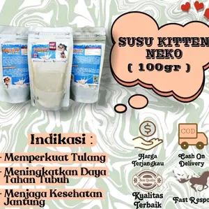 Susu Kucing Neko Cat Milk 100gr Original Anti-Oxidant DHA Taurine High Calcium & Protein