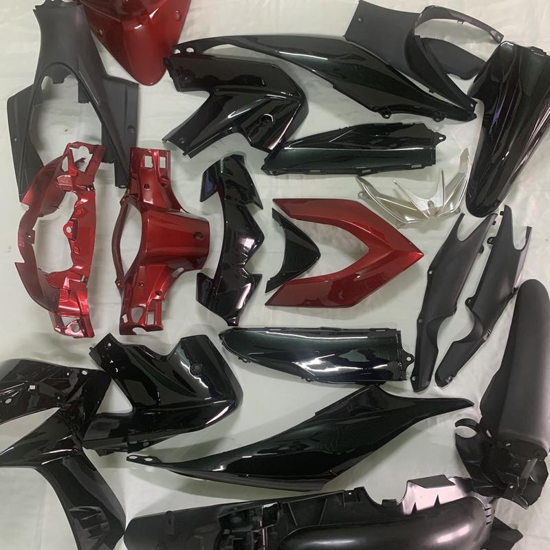Bộ Dàn áo xe Wave RSX 110 đời 2010- 2011 màu Đen Đỏ - nhựa nguyên sinh cao cấp Phụ Kiện Phụ Tùng