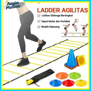 Agility Speed Ladder Drills 4,6,8 Meter/Tangga Tali Nilon Untuk Latihan Kecepatan/Kelincahan /Latihan Atlit
