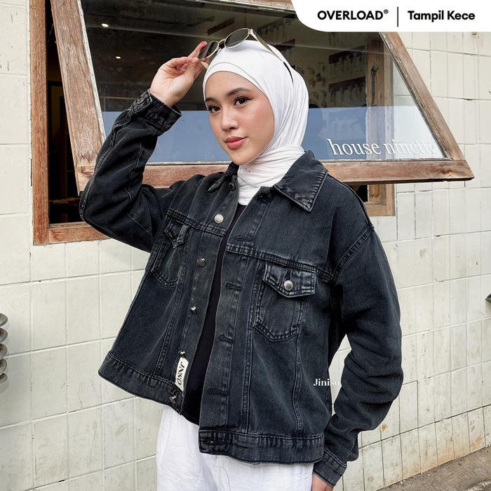 Gambar JINISO Jaket Jeans Oversize Origin Black Acid - SEMUA UKURAN dari JINISO JEANS Kota Administrasi Jakarta Utara Tokopedia