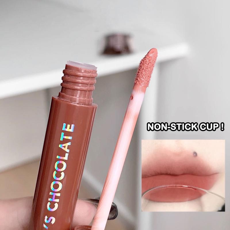 【Promo & COD】5Pcs Set Lipstik Matte Tahan Lama, Velvet Matte Liquid Lipstick yang Anti Air dan Tidak Transfer. Tersedia dalam Set Hadiah Lipstik Warna Nude Cokelat dan Set Lipstik Red Velvet. Cocok untuk Wanita dan Gadis.Kosmetik Bibir 2