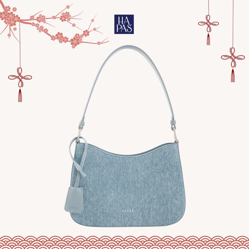  Túi Xách Nữ HAPAS Swift Hobo Quai Ngắn Đeo Vai Sang Trọng Size 24 - TDV23059 Bag Women Chain 